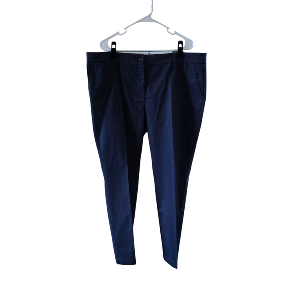 PLUS SIZE*****Talbots Women's Navy Straight Leg Pants - Picture 1 of 9